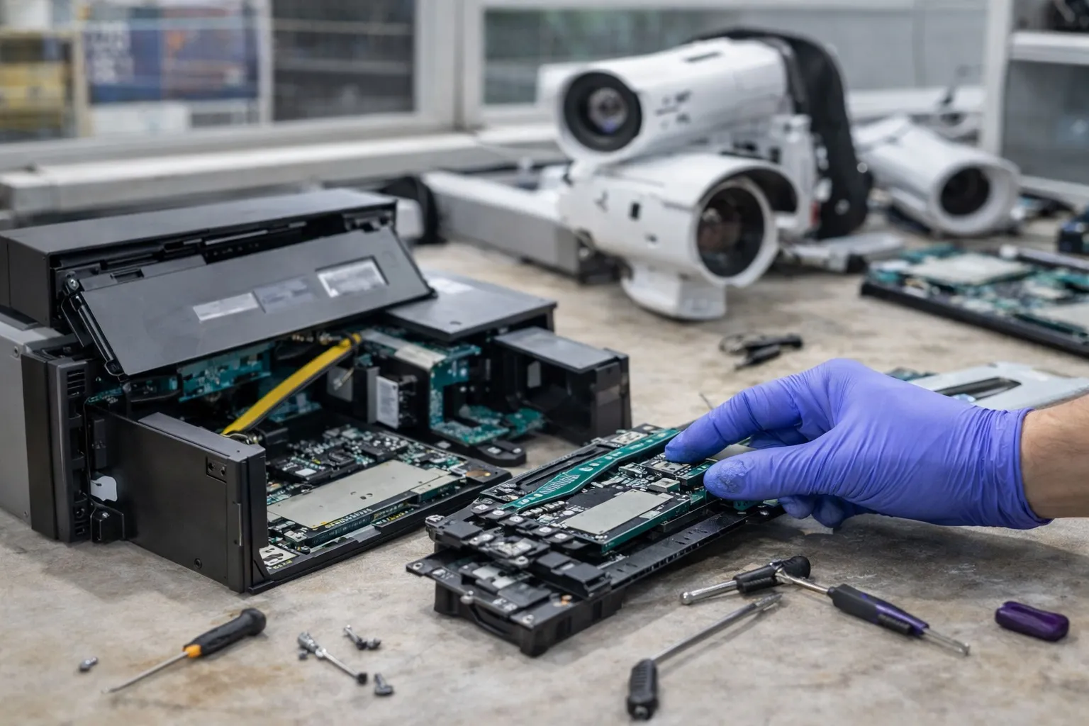 Elektron qurilma platasini ta’mirlash va qismlarni almashtirish jarayoni