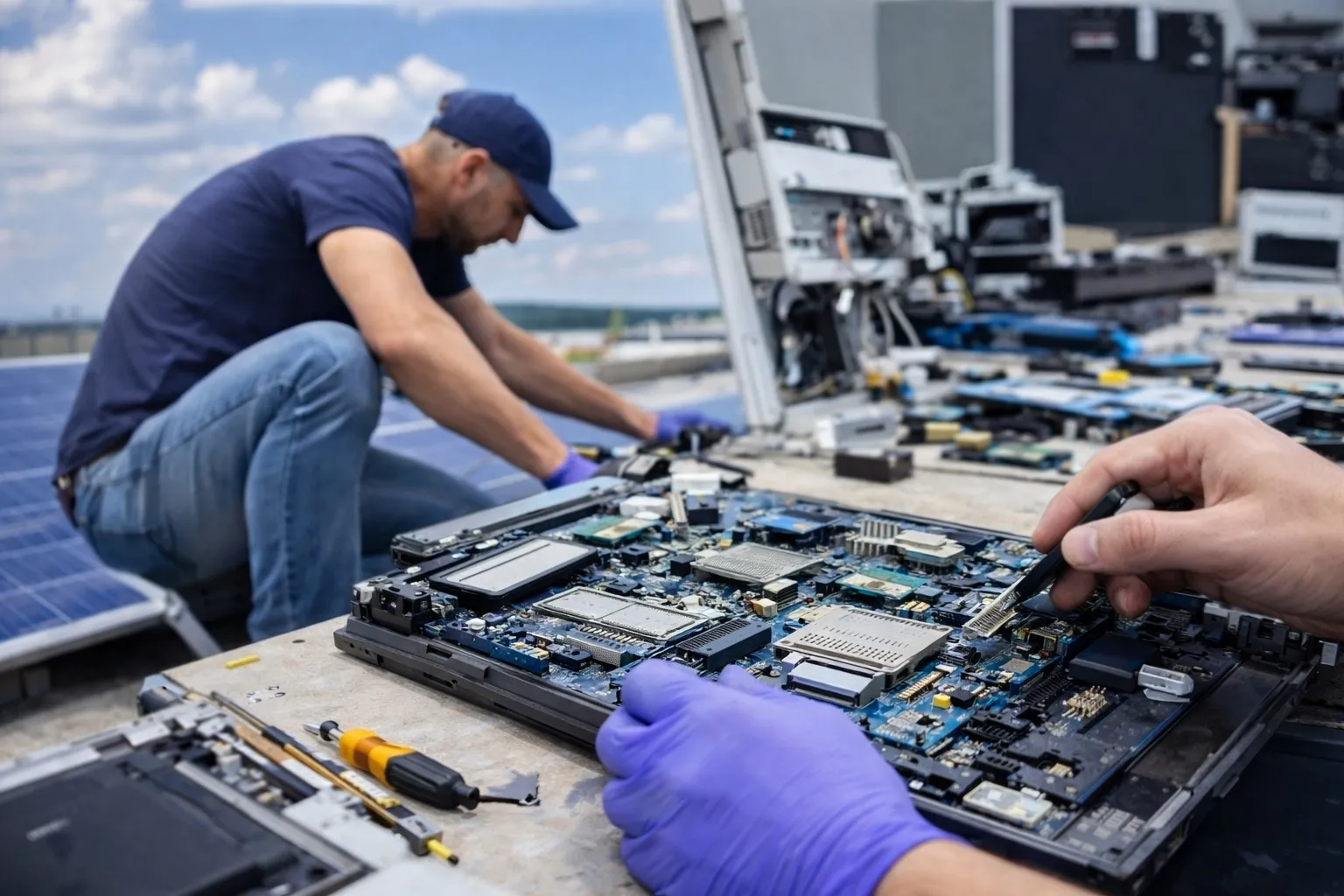 Elektron qurilmalarni ta’mirlash va texnik xizmat ko‘rsatish jarayoni