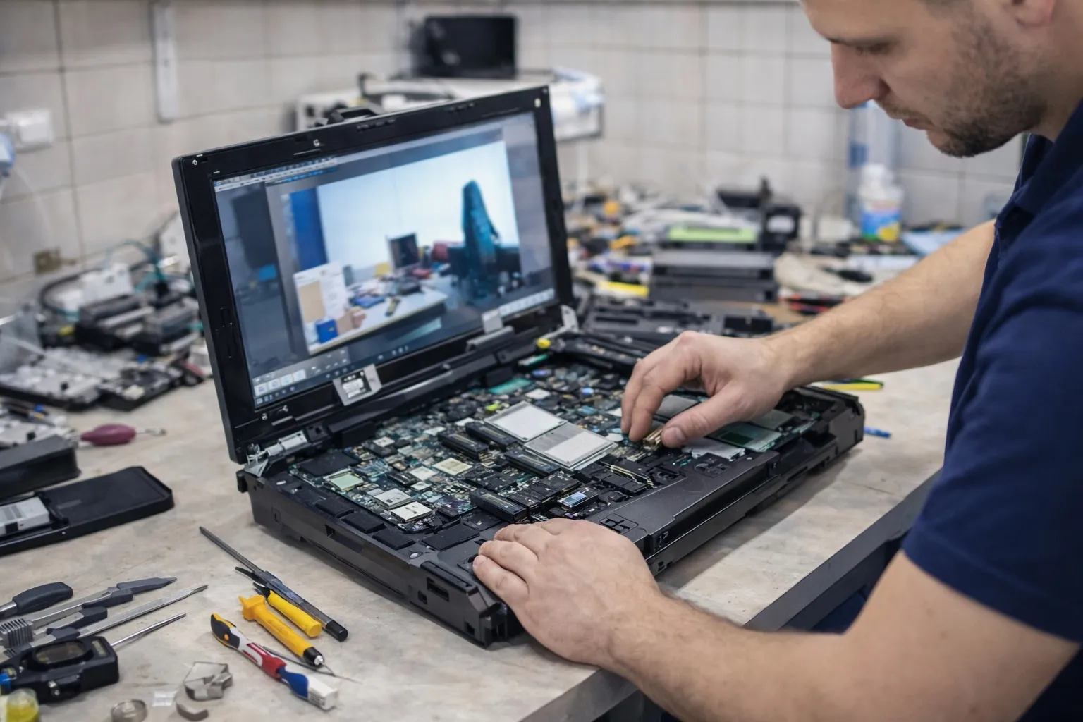 Noutbukni ta’mirlash va texnik xizmat ko‘rsatish jarayoni